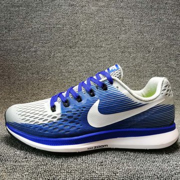 nike耐克男女鞋新款air zoom pegasus 34网面透气跑步鞋(天蓝色 44)