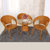 【京好】藤椅子茶几桌子现代简约环保 阳台休闲办公户外家具B79(黄色款式 单买1桌子)第2张高清大图