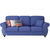 思巧 布艺沙发美式客厅转角布沙发现代简约小户型 欧式布沙发组合可以拆洗 1021(蓝色 三人位)第3张高清大图