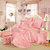 爱之小径家纺结婚床上用品粉色四件套婚庆4六八十件套粉色韩版蕾丝套件 (最爱 220*240十件套)第5张高清大图