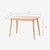 好事达戈菲尔白橡木餐桌椅 1.2米小户型饭桌 实木一桌四椅(一桌四椅（PU）)第2张高清大图