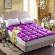 羽绒床垫床褥子加厚酒店鹅绒床垫榻榻米单双人学生宿舍可折叠床垫(紫色 150*200)