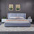 A家家具 皮床 现代双人床卧室简约1.5米1.8米主卧床 A6103F(如图色 1.8米架子床+床垫+床头柜*2)第3张高清大图