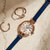 卡西欧手表 SHEEN系列时尚简约手镯式表带设计人造蓝宝石玻璃镜面女表SHE-4536PGL-7A 国美超市甄选第2张高清大图