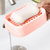 梦庭肥皂盒香皂盒子双层沥水皂架皂碟 粉色 国美超市甄选第3张高清大图
