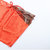 喜芬妮春秋款丝质长袖性感蕾丝花边女式睡衣家居服二件套(1511橙红 XXL)第5张高清大图
