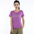 Colinounce速干衣男女圆领速干T恤(女款玫紫色 XS)第3张高清大图