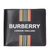 Burberry巴宝莉条纹印花双折钱夹 8030525黑色 时尚百搭第2张高清大图