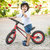 永 久 （FOREVER）儿童滑步车平衡车自行车2-5岁玩具车男女宝宝学步车小孩滑行车两轮无脚踏铝合金充气轮发泡轮(红色 12寸充气轮)第3张高清大图