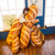 新款创意3D仿真面包毛绒玩具大号抱枕公仔娃娃生日礼物送女友(棕色 长40cm)第3张高清大图