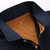 夏季新款男士短袖t恤翻领polo衫潮牌潮流上衣服男装半袖体恤7  Stz501(PB-Stz501藏蓝色（灰色袖） M)第3张高清大图