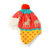 趣玩礼品 homee  韩版卡通加厚型冬季保暖雪球帽造型像雷锋帽(圣诞款)第3张高清大图