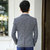 卡郎琪 男士春季新款单单排扣西服 时尚休闲修身小西装男西服外套 SLS-852(深灰色 M)第5张高清大图