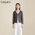 CaldiceKris（中国CK）CK-YR853 秋季轻薄短款立领羽绒服(燕麦 XL)第5张高清大图