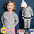 JELISPOON吉哩熊韩国童装冬季新款男童女童两件套繁星加绒套装(150 桃粉色)第5张高清大图