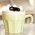 豪峰 创意马克杯陶瓷杯子咖啡杯牛奶杯早餐杯卡通可爱水杯带勺(黑猫浅绿款满天星带勺)第4张高清大图