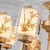 诗斑迪 简约现代装饰吊灯 客厅灯现代创意卧室灯装饰灯 仿古典中式LED吊灯 非标工程定制灯具灯饰（68077）(15头)第3张高清大图