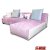 乐和居 韩式田园布艺沙发 简约客厅粉色沙发 现代L型小户型转角沙发组合第2张高清大图
