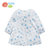 贝贝怡夏季纯棉女宝宝T恤婴儿上衣高腰裙圆点上衣151Q018(浅蓝 90cm)第2张高清大图