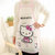 2个装韩版Kitty围裙时尚卡通可爱画画奶茶店罩衣餐厅厨房防油防水围裙（新疆西藏青海不发货）(颜色款式图案随机 2个装)第5张高清大图