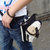 迪赛佰格designbag 休闲简约撞色男士小包 个性帆布小腰包 DS9008(杏色)第2张高清大图