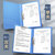 10个加厚A4单夹双夹强力文件夹板奖状证书收集册多层学生用板夹资料册档案试卷夹子收纳盒插页袋办公用品(【性价比高】双夹/蓝色20个装 默认版本)第5张高清大图