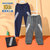 Skechers斯凯奇新款男童运动裤儿童长裤中大童时尚潮L320B151(碳黑 M)第5张高清大图