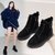 SUNTEK雪地靴女2021年新款一体冬季加绒加厚防水防滑厚底保暖棉鞋子(39 黑色系列2)第2张高清大图