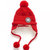 牛奶朋友冬季宝宝时尚护耳男女儿童毛线帽纯色绒布帽子围巾2件套(红色（单帽） 均码（42-50cm）)第2张高清大图