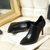 法国NAIYEE 2016秋季新款时尚女鞋子性感牛皮尖头细跟女士踝靴(黑色 39)第4张高清大图