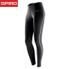 spiro男士紧身跑步运动长裤紧身弹力裤健身裤S251M(黑色 XS/S)