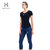 美国HOTSUIT运动T恤女2018夏季新款健身弹力透气运动短袖修身上衣6802009(海风蓝 XXL)第2张高清大图