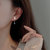 925纯银珍珠耳钉女气质韩国时尚感2020年新款潮耳环2021耳坠耳饰tfx(白色 一件)第3张高清大图