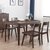 恒兴达 白橡木全实木餐桌椅组合小户型现代简约风格家具家用北欧长方形纯实木餐桌(1.2米 订做（胡桃色） 单餐桌)第4张高清大图