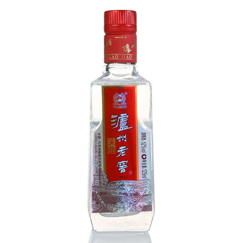 泸州老窖头曲小酒版 浓香型高度白酒整箱装 125ml*24