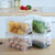厨房冰箱收纳盒食物整理盒冷冻保鲜盒鸡蛋盒水果蔬菜塑料储物盒(透明色5L【3盒3盖】 默认版本)第7张高清大图