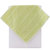 三利 精梳纯棉 A类 婴儿可用 吉祥缎档 割绒方巾面巾浴巾三件套 礼盒装(黄绿色)第4张高清大图