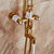 吉派（JiPAi）卫浴淋浴花洒套装全铜欧式金色冷热升降花洒(5099铜配+钛金)第3张高清大图