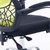 万诚家具简约家用椅子透气办公转椅人体工学网椅(黑框草绿网 钢制脚)第4张高清大图