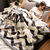 拉舍尔毯子冬季加厚保暖双层珊瑚绒毛毯被子垫床单人宿舍盖毯(几何鹿)第4张高清大图