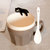 豪峰 创意马克杯陶瓷杯子咖啡杯牛奶杯早餐杯卡通可爱水杯带勺(黑猫卡其款满天星带勺)第5张高清大图