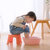 茶花塑料儿童小凳子加厚卡通防滑家用时尚创意凳沙发凳小板凳幼儿(格林普通款红色)第4张高清大图