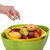 西派珂双层创意水果盘零食糖果干果盒欧式时尚水果盆套装组合果盆(红绿套装)第4张高清大图