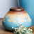 景德镇觀宋蓝釉水滴写意盖罐 家居摆件 花瓶摆件(高)第5张高清大图