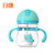 日康（rikang) 水杯 儿童吸管杯宝宝水杯 婴儿学饮杯带重力球防漏300ml (RK-B1013)(蓝色)第4张高清大图