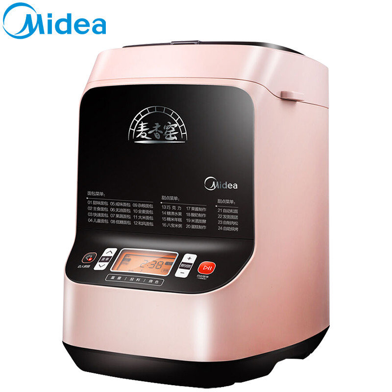美的(midea) tsc2011 面包机多功能触摸屏 全自动撒酵母果料 麦香窖