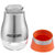 爱仕达调味瓶ASD 二件套304不锈钢调料罐盒 玻璃调味瓶套装RLT02A2WG-O（蜜柑橙）第3张高清大图