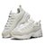 斯凯奇Skechers女鞋 新款时尚系带休闲运动鞋厚底增高熊猫鞋13141(白色/自然色 40)第2张高清大图
