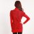 OSA2011冬装新款女装韩版假两件套宽松套头打底毛衣女E11047红色 L第2张高清大图