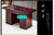 巢湖华美HM-Z1413贴实木木皮办公桌职员桌(胡桃色 1.6米办公桌)第4张高清大图